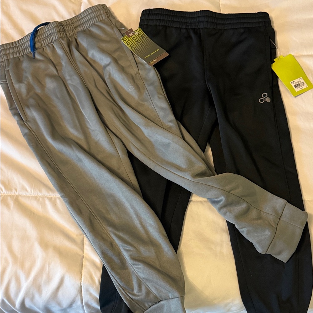 Set of 2 Kids Active Jogger Pants - Gray & Black